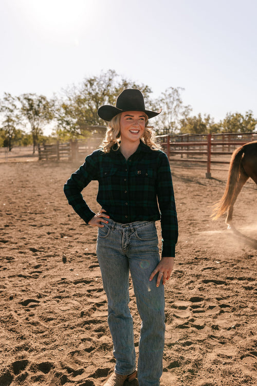 Highlands - Full Button Flannelette Work Shirt