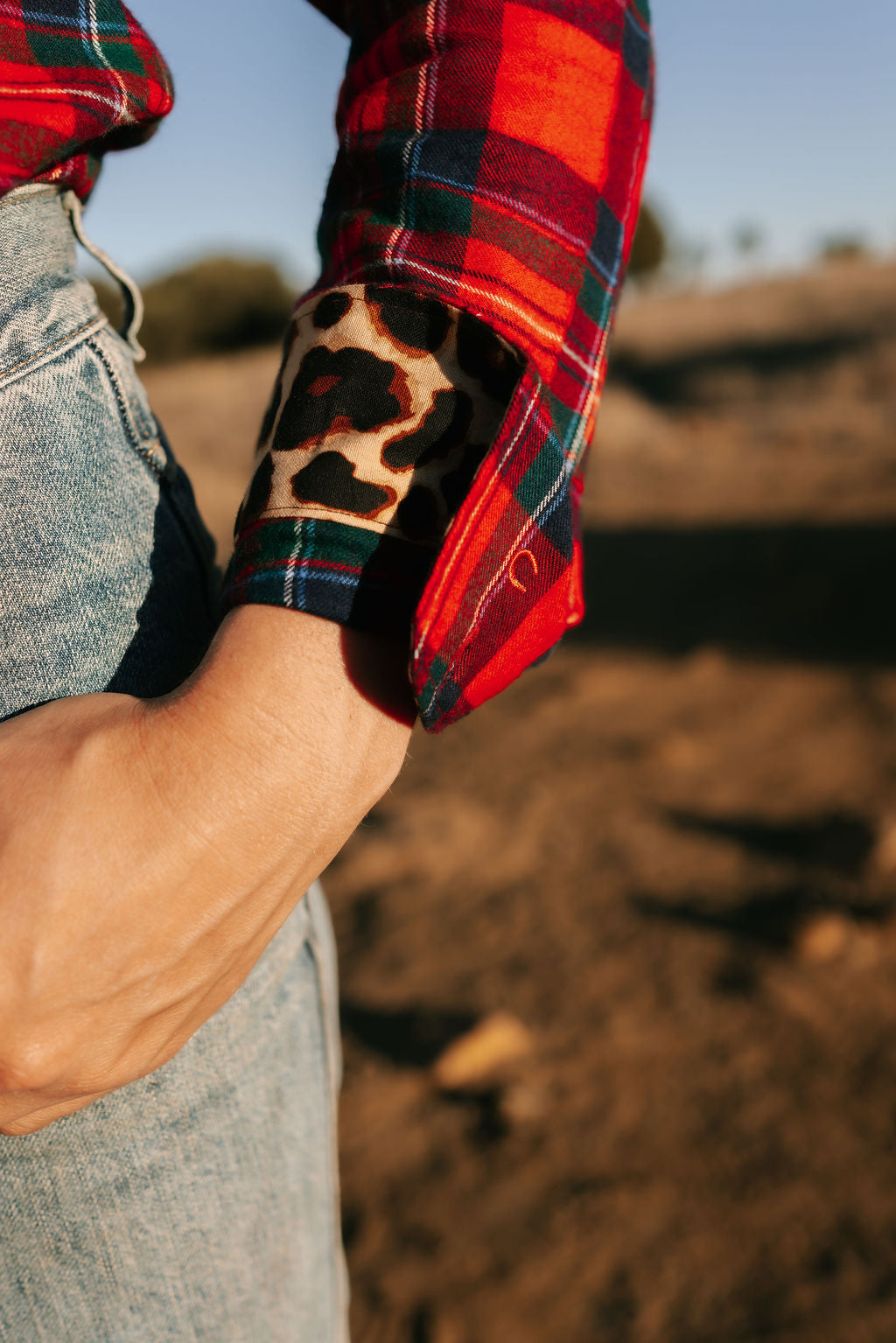 The Stevie - Half Button Flannelette Work Shirt