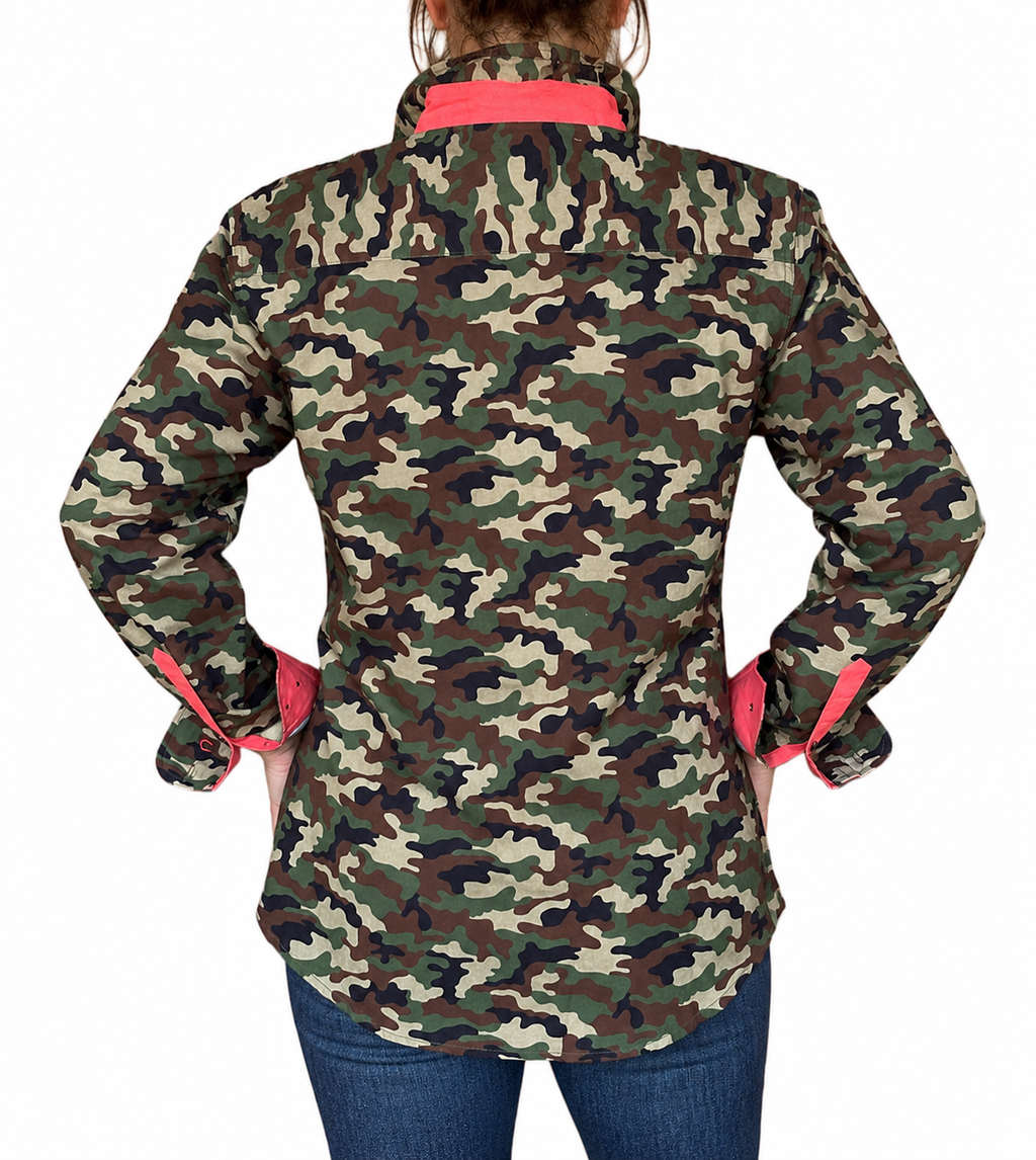 Off Duty - Half Button Cotton Work Shirt