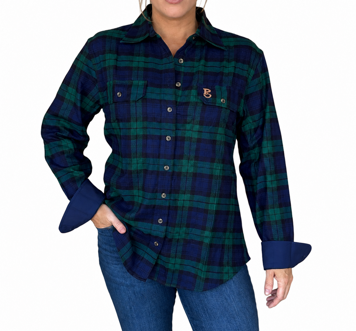 Highlands - Full Button Flannelette Work Shirt