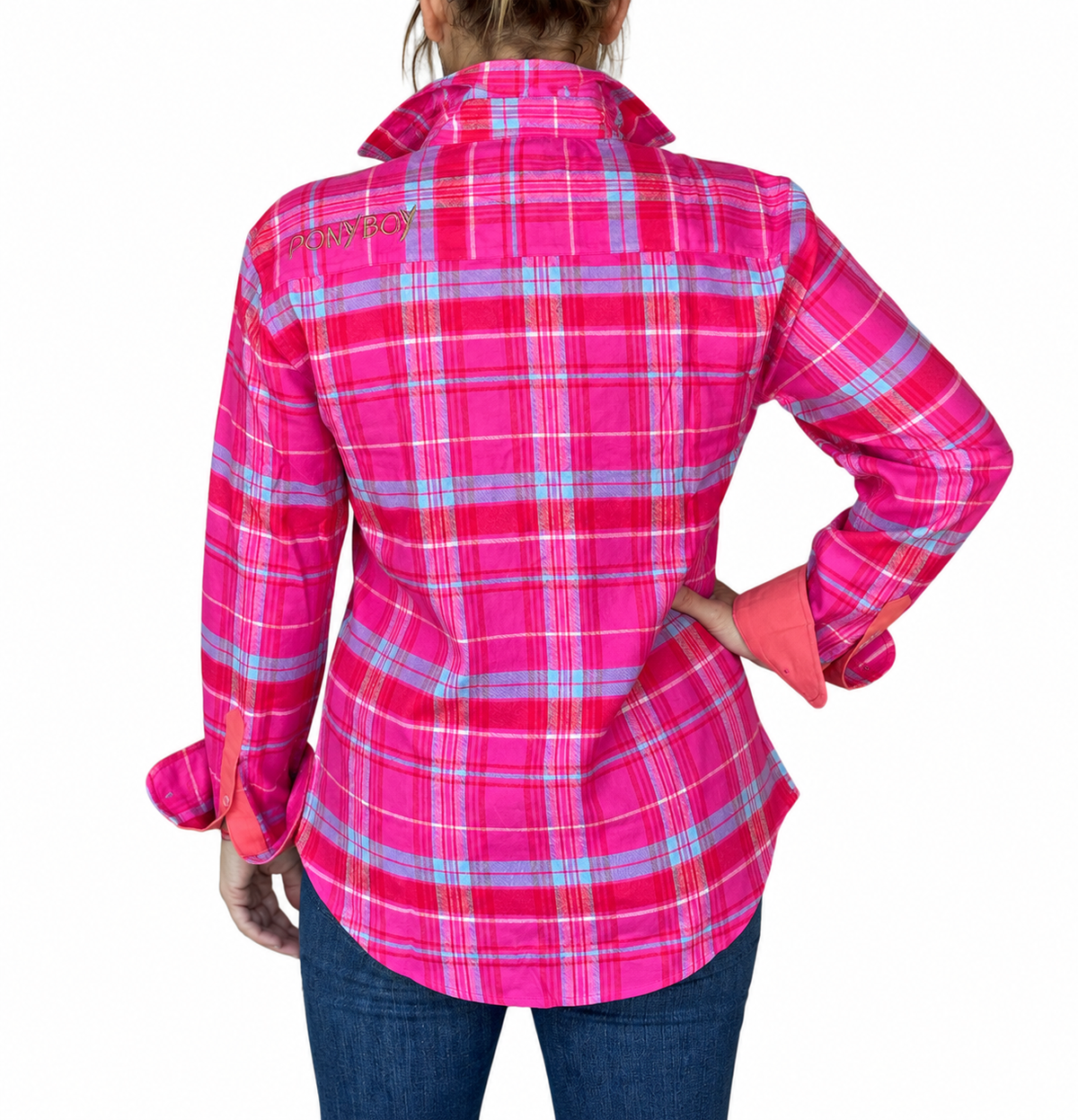 Dolly - Half Button Flannelette Work Shirt