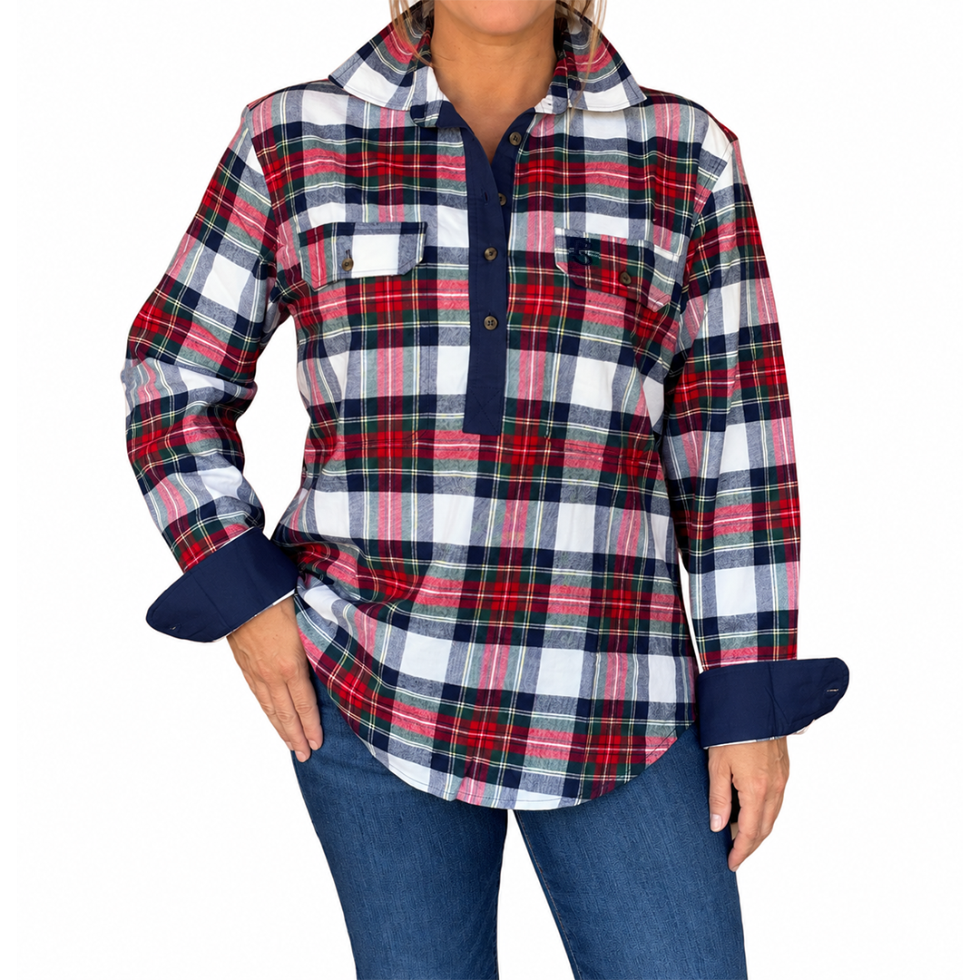 Harvest Moon - Half Button Work Shirt